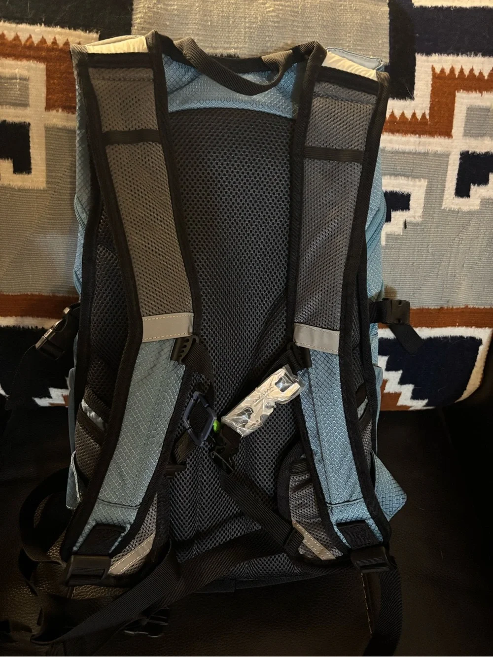Mazama Light Blue Hydration Backpack with Multiple Compartments (no bladder)